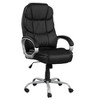 TiramisuBest Black PU Leather Office Task Chair, Sturdy Frame, Ergonomic Armrests, Swivel & Adjustment - 4 of 4
