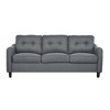 GDFStudio McLarnan Contemporary 3 Piece Fabric Tufted  Sofa Set - 4 of 4