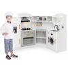 Aghana Digitals White Corner Kids Play Kitchen with Ice Maker, Washing Machine & Storage - - 4 of 4