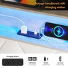 Upholstered Platform Bed Frame with LED Lights, Storage Drawers & Charging Station - 4 of 4