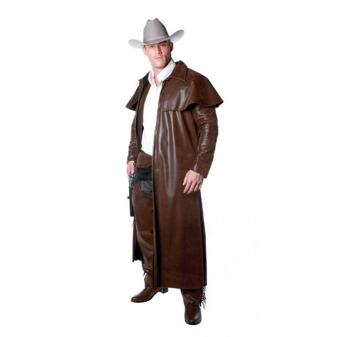Underwraps Costumes Cowboy Adult Mens Costume Duster Coat : Target