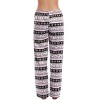 #followme Silky Fleece Printed Pajama Pants for Women - 3 of 3