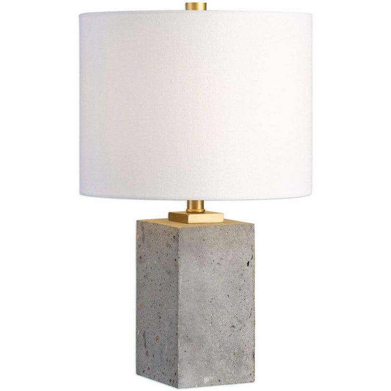 Uttermost Drexel 17" High Stained Concrete Accent Table Lamp, 1 of 2