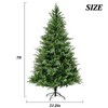 ORRD Green Hybrid Christmas Tree, Hinged Design with Realistic Branches & Non-Flammable Foliage - 3 of 4