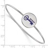 Black Bow Jewelry Sterling Silver Kappa Kappa Gamma Greek Life Bangle Bracelet 6 Inch - 2 of 3