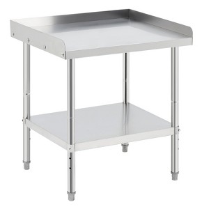 Coucheta Stainless Steel Grill Stand Table - 30x24x30 Inches, 660 LBS Heavy-Duty Capacity, NSF Certified, with 2" Edge Baffle for Home - 1 of 4