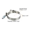Unique Bargains 304 Stainless Steel T-Bolt Connecting Hose Clamps 2 Pcs - 2 of 4