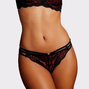 Women's Strappy Lace Bikini Brief - LASCANA - 1 of 4