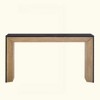 KIGFTSOD Elegant Console Table - Fireplace Design, High-Quality Wood Veneer Top, Simple & Functional for Hallway, Living Room & Entryway - 3 of 4