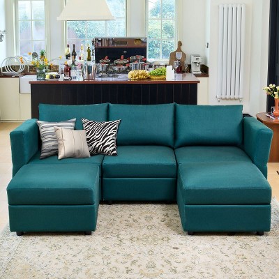 Ainfox 5-Seat Sofa Green