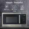 Farberware 0.9 cu. ft. Countertop Microwave Oven – 900W Power, Auto Cook Settings, Defrost, and Safety Lock – Stainless Steel - 2 of 4