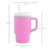 LunaLulinlk Tumbler – Adorable 9 oz. Training Cup with Toddler-Friendly Straw and Handle, Cotton Candy - 4 of 4