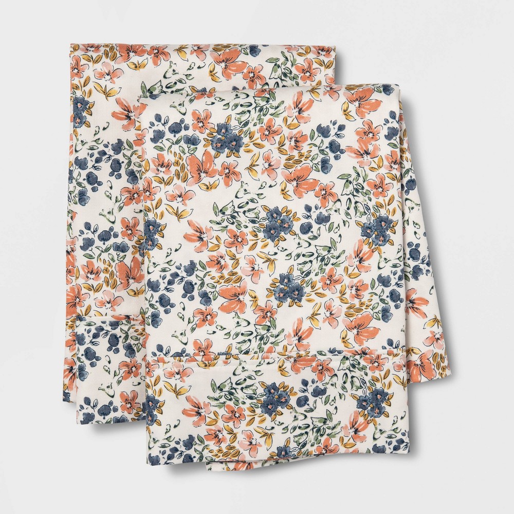 Photos - Pillowcase Standard Printed Performance 400 Thread Count  Set Ditsy Floral
