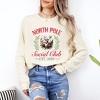 Simply Sage Market Women's North Pole Social Club Reindeer Long Sleeve Garment Dyed Tee - 2 of 4