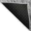 Gray Silver And Charcoal Abstract Washable Indoor Outdoor Area Rug - 4 of 4