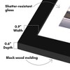 Americanflat 8x16 Collage Picture Frame to Display 3 Photos at Once - Black - 3 of 4