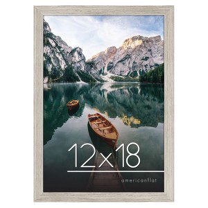 Americanflat 12x18 Driftwood Picture Frame - Composite Wood with Shatter Resistant Glass - 1 of 4