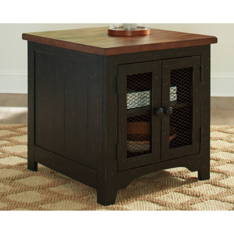 Valebeck Rectangular End Table Black/Brown - Signature Design by Ashley, 2 of 7