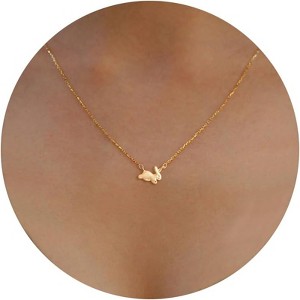 14K Gold Plated Charm Necklace for Women, Assorted Beach & Nature Themed Pendants - 1 of 4