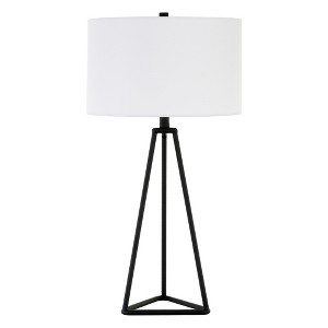 Hudson and Canal 26.13" Tall Table Lamp with Fabric Shade - 1 of 4