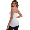 INSPIRE CHIC 3 Packs Women's Modal Adjustable Spaghetti Straps Wireless Cup U Back Camisoles - 2 of 4