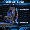 Vynxaria Gaming Chair - PU Leather Computer Chair Ergonomic Office Chair w/ Lumbar Support, Height Adjustable Rolling Desk Chairs w/ Flip-up Armrests - 2 of 4
