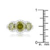 Slickblue 6.75 Carat Garnet Red or Olive Green Cocktail Ring for Women, Classic Style, Rhodium Finish, Sizes 5-10 - 4 of 4