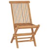 vidaXL Folding Patio Chairs 2 pcs Solid Teak Wood - 2 of 4