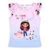 Gabby's Dollhouse Toddler Girls' Dream It Up Sleep Pajama Sleep Set Shorts Pink - 4 of 4