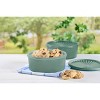 Tupperware Heritage Collection 7.6 Cup Cookie Canister - Vintage Holiday  Green Color, Dishwasher Safe & BPA Free Container - (1.8 L)