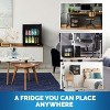 Newair 60 Can Beverage Fridge with Glass Door, Small Freestanding Mini Fridge in Black, Perfect for Beer, Snacks or Soda - 2 of 4