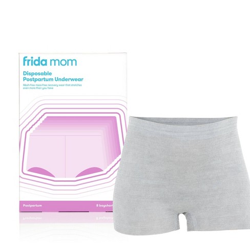 FridaMom High Waisted Disposable Postpartum Underwear - Boy Short, Regular