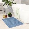 REGALWOVEN Lightweight Washable Cotton Reversible Water Absorbent Rug Shower Bath Mat - 3 of 4