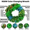Novelty Lights LED Pre-Lit Artificial Christmas Wreath, Colorado Pine Greenery, Christmas Decoration - 3 of 4