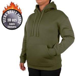 Blue Ice Women's Loose Fit Super Heavyweight Fleece-Lined Pullover Hoodie - 1 of 3
