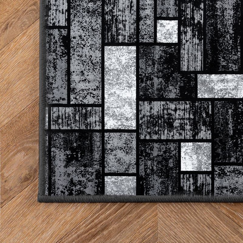 Luxe Weavers Geometric Squares Modern Colorblock Area Rug, 6 of 9