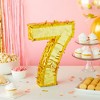 Blue Panda Gold Foil Number 7 Pinata for 7th Birthday Party Supplies, Anniversary Celebration (Small, 16 x 3 x 11.5 In) - 2 of 4