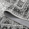 Garvee Floral Print Gray Area Rugs --Washable Boho Rug, Non Slip Carpet,Soft Low-Pile Rug - 3 of 4