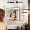 Lighted Medicine Cabinet with Mirror Wall Mounted Bathroom Mirror with Storage - 4 of 4