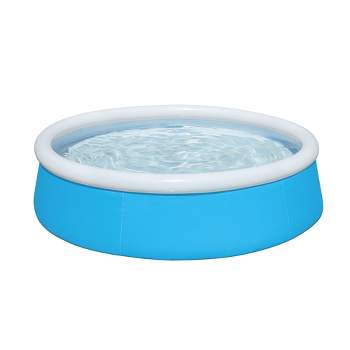 H2OGO! 5' x 15" Inflatable 126 Gallon My First Fast Set Kiddie Inflatable Ring Swimming Pool with 3 Ply DuraPlus Liner and Fill and Rise Technology