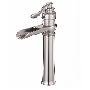 BWE Waterfall Single Hole Single-Handle Vessel Bathroom Faucet With Pop-up Drain Assembly - 1 of 4