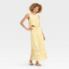Women's High-RIse Embroidered Eyelet Drop Waist A-Line Skirt - Future Collective - 3 of 3