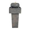 Christopher Knight Home Aria Modern Outdoor Concrete Fountain with LED Light - 2 of 4