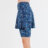 Calypsa Women's Flared Mid-Thigh Swim Skirt With Bike Shorts - 2 of 4