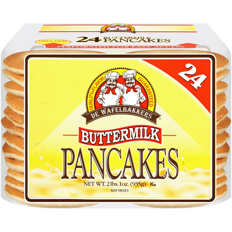 De Wafelbakkers Frozen Buttermilk Pancakes - 33.02oz/24pk, 1 of 5