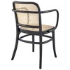 Modway Winona Elm Wood Dining Chair with Cane Rattan Seat in Black 21 x 22.5 x 32 - 4 of 4