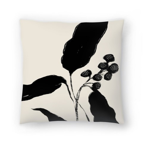 Large Leaf Study Ii By Modern Tropical Throw Pillow - Americanflat