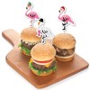 Big Dot of Happiness Flamingle Bells - Dessert Cupcake Toppers - Tropical Flamingo Christmas Clear Treat Picks - Set of 24 - 3 of 4
