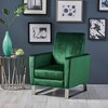 CENGHU Modern Glider Swivel Recliner Chair for Adult, Fabric Single Reclining Armchair, Mid Century Modern Pushback Chair for Living Room, Bedroom - 2 of 4