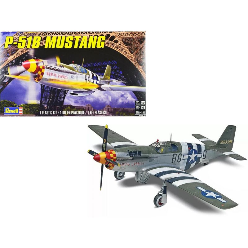 Level 4 Model Kit North American P-51B Mustang Fighter Aircraft 1/32 Scale Model by Revell, 1 of 7